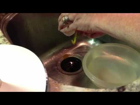 Blowing out a Duck Egg