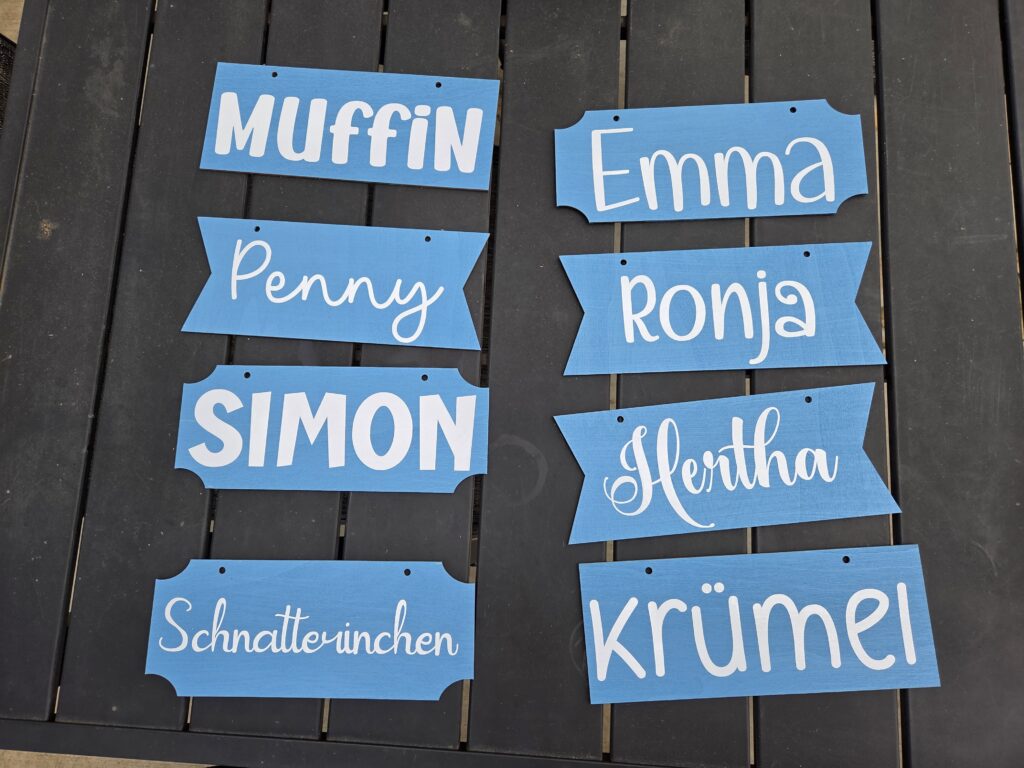 DIY coop signs for ducks