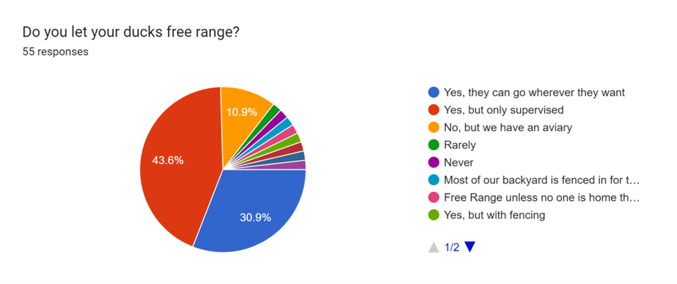 Survey on Duck Care Results