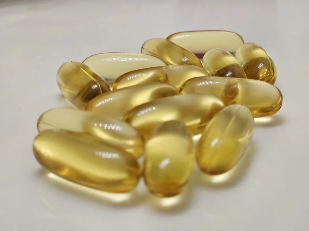 Fish oil capsules