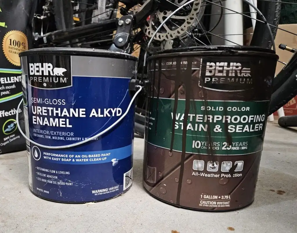 paint for DIY Duck House