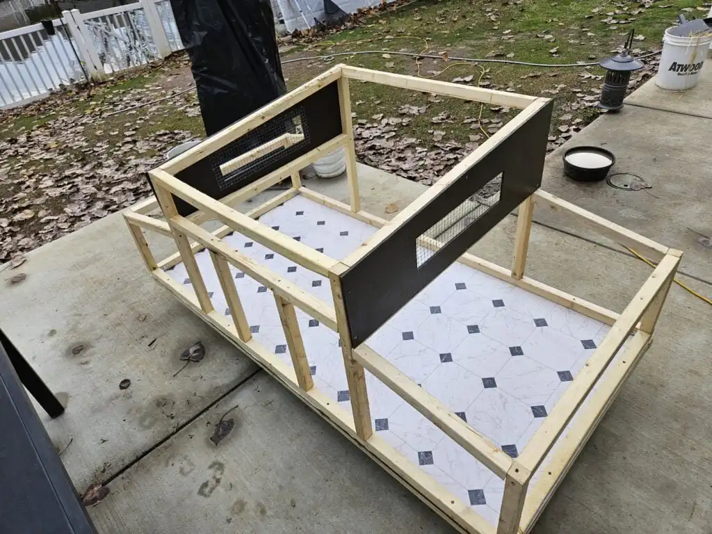 DIY Duck House assembly