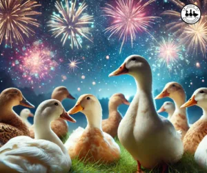 ducks and fireworks