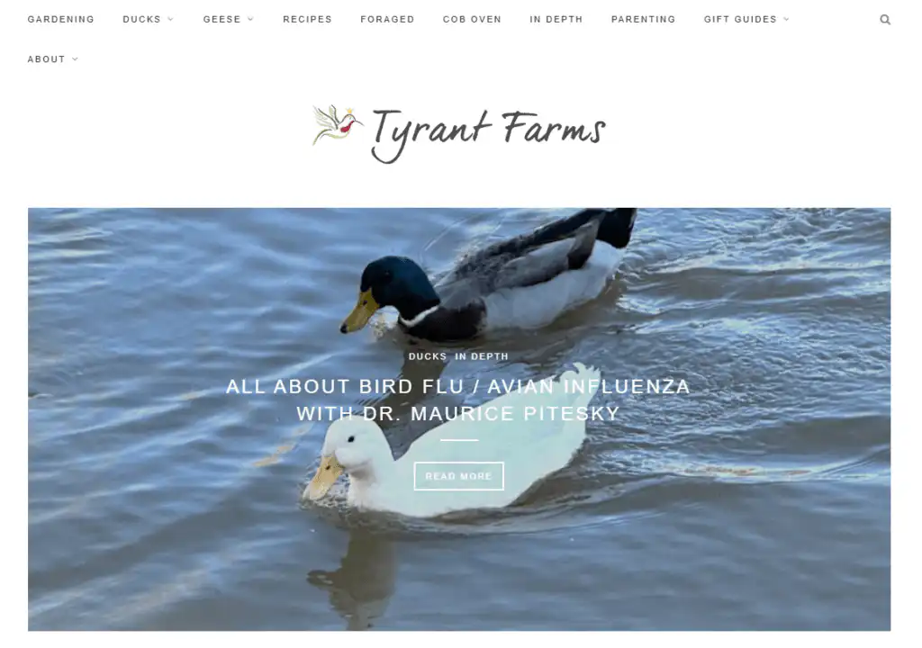 Tyrant Farms Website