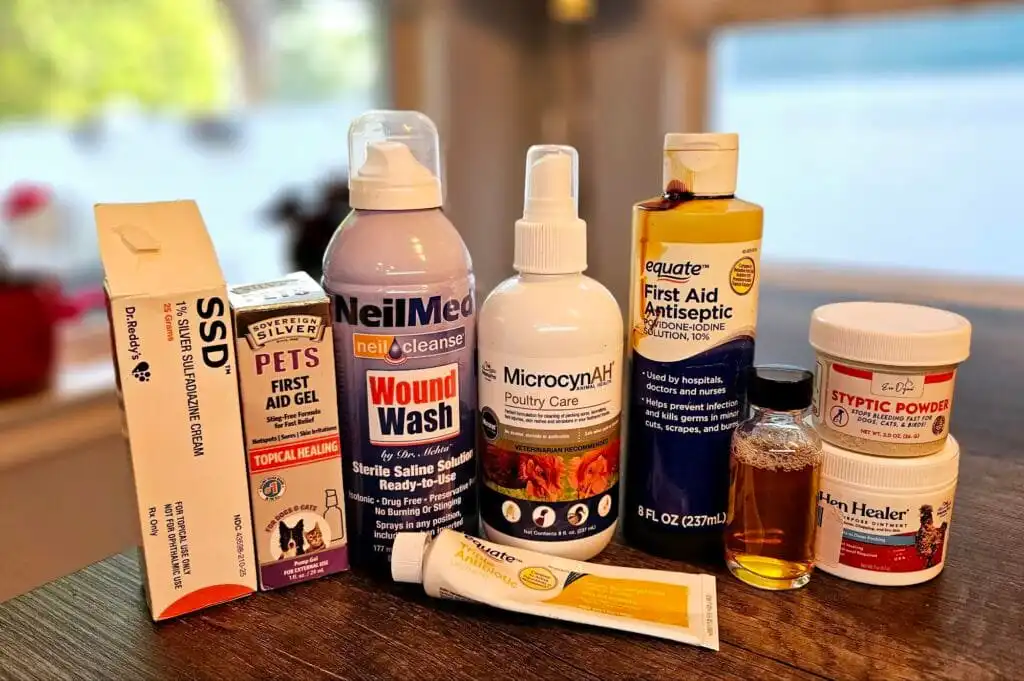 Duck predator attack emergency care supplies