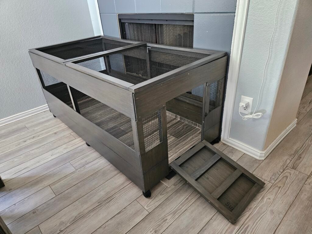 DIY furniture crate for ducks