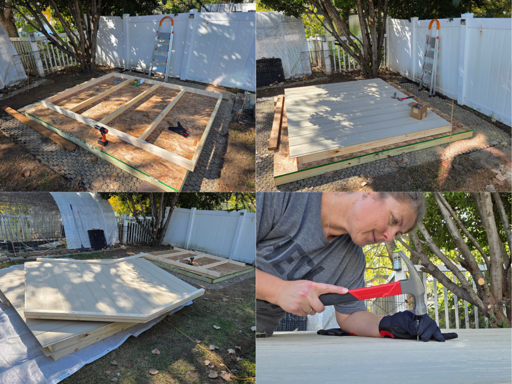 DIY duck shed assembly