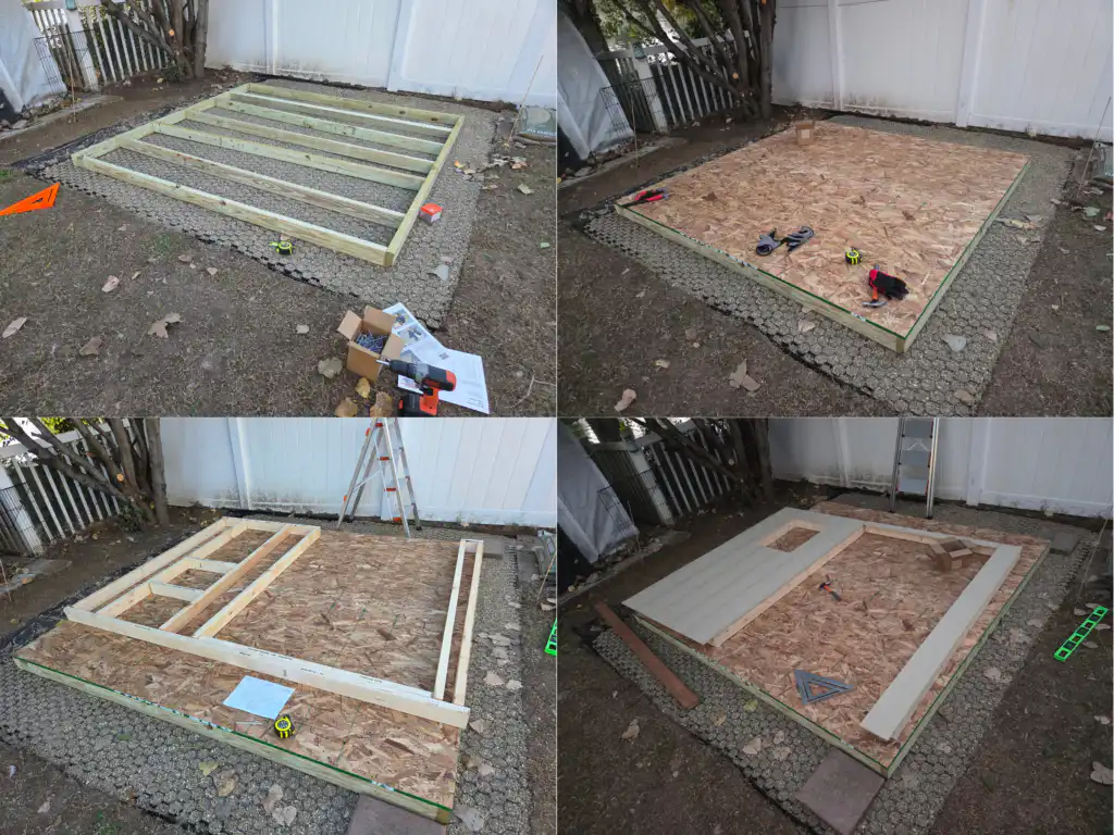 DIY duck shed assembly