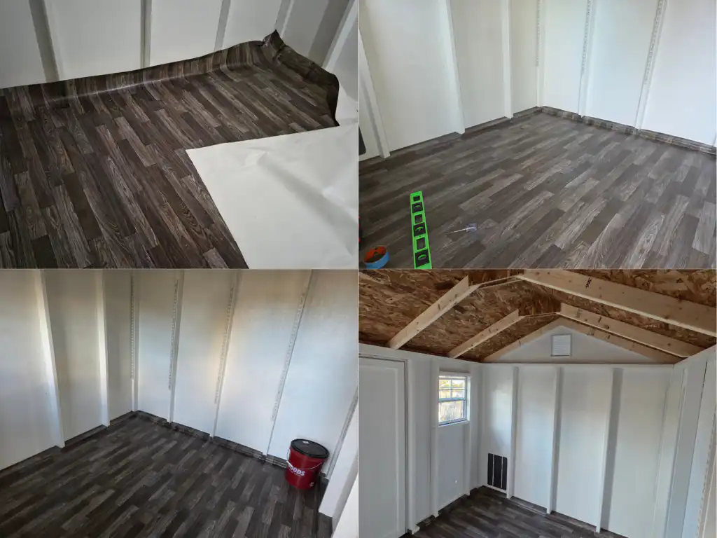 DIY duck shed flooring