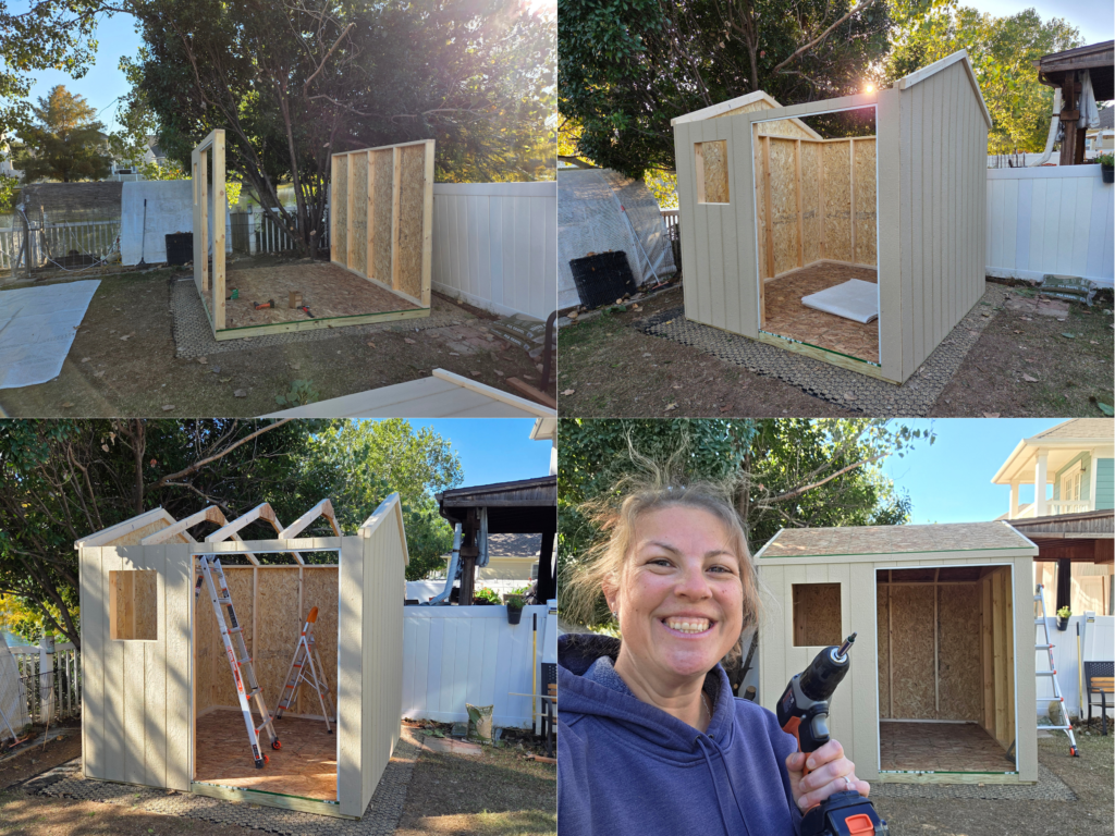 DIY duck shed assembly