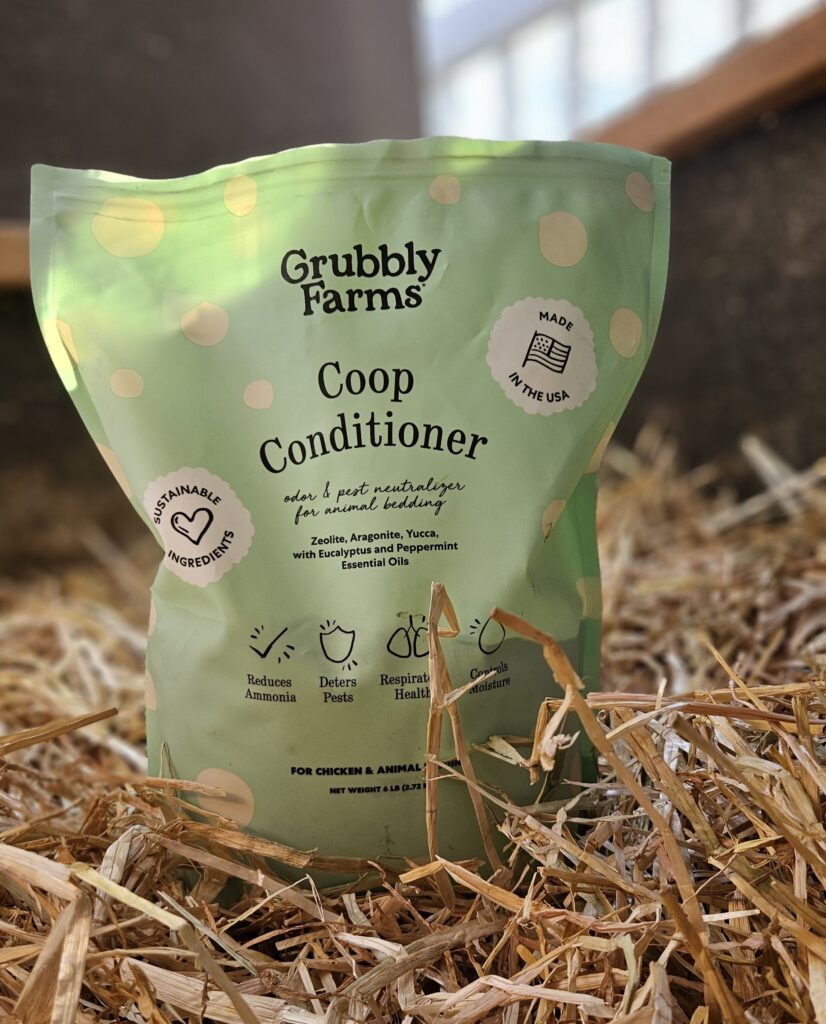 coop conditioner from grubbly farms to control odor in the duck coop