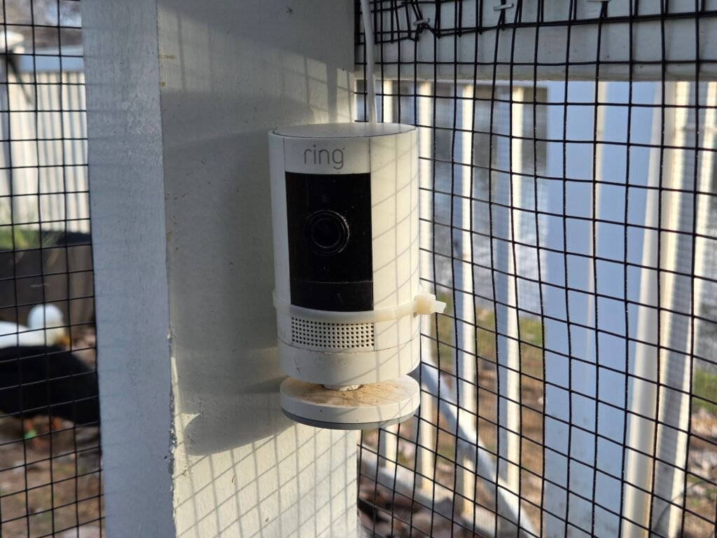 ring camera in duck run